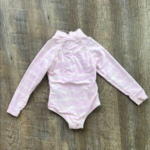 Cotton on Pink Tie-Dye Long Sleeve Swimsuit